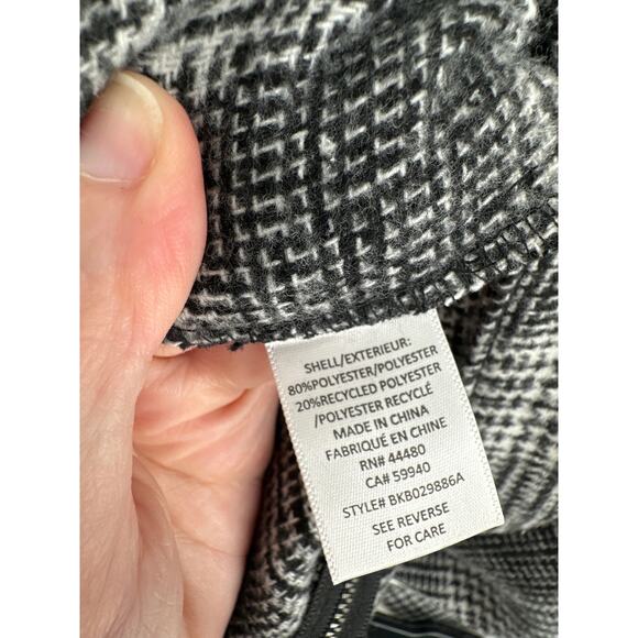 Tinseltown Skirt Womens Small Black Mini Plaid Grunge Boho Slit Academia - Picture 4 of 8